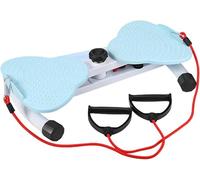 Torsion Disque de Taille, Twist Waist Disc Board avec cordon de serrage,Équipement Fitness Domicile,Appareil torsion taille avec résistance réglable fonction massage 150 KG Max pour Maison (Bleu)