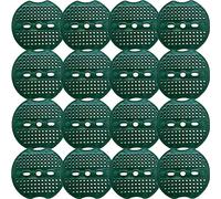 TorSor Lot de 60 agrafes en U pour paysage, piquets de jardin, rondelle anti-déchirure, tampon en plastique pour l'aménagement paysager, l'herbe, le tissu, le parasol, les agrafes, les ongles, le