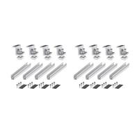 Torsten Lot de 8 supports de pour panneau solaire, rail de panneau photovoltaïque, module de fixation de panneau solaire avec centre pour toit trapézoïdal 35 mm