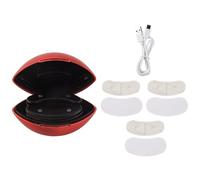 Torsten Mini Dispositif de Beauté pour les Yeux EMS Micro-Current Eye Massager Anti-Âge en Plastique Rouge pour la Suppression des Cernes et des Rides, avec Thérapie Chauffante.