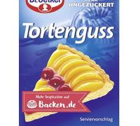 Tortenguss klar 3er - Glaçage à gâteau transparent 3 pièces - Pour délicieux gâteaux, et dessert maison pour des recettes gourmandes - Compatible avec oetker - 36 g