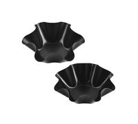 Tortilla Maker Nonstick Taco Shell Maker Salad Bowl Carbon Steel Baking Molds for Kitchen4pcs-black