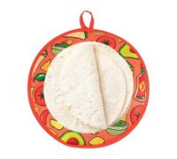 Tortilla Warm Pouch - Sac isotherme en tissu passant au micro-ondes | Tissu réutilisable au motif mexicain vif pour garder les pains plats au chaud pendant une heure, idéal pour les tacos