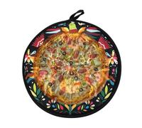 Tortilla Warm Pouch - Sac isotherme en tissu passant au micro-ondes | Tissu réutilisable au motif mexicain vif pour garder les pains plats au chaud pendant une heure, idéal pour les tacos