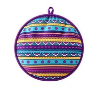 Tortilla Warm Pouch - Sac isotherme en tissu passant au micro-ondes | Tissu réutilisable au motif mexicain vif pour garder les pains plats au chaud pendant une heure, idéal pour les tacos
