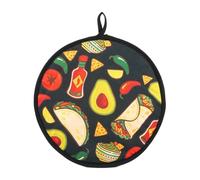 Tortillas Sac chauffant pour micro-ondes 30,5 cm | Tissu isolé | Tissu en polyester de 30 x 30 cm, verrouillage de rétention de la chaleur et de l'humidité, support portable réutilisable