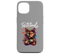 Tortitude Tortie Chat Écaille de Tortue Amoureux des Chatons Coque pour iPhone 13