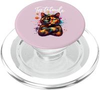 Tortitude Tortie Chat Écaille de Tortue Amoureux des Chatons PopSockets PopGrip pour MagSafe