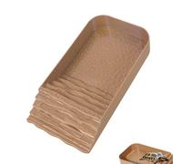 Tortoise Water Dish - Reptile Bathing Pool Feeder Bowl, Square Food Container with Climbing Ramp | Amphibian Turtle Drinking Tray, Non-Slip Feeding Basin for Terrarium Habitat