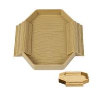 Tortoise Water Dish, Reptile Bathing Pool, Feeding Tub, Stain-Resistant Design, 5.87x5.71x0.79 inches, Easy Clean Basin for Snake Gecko Turtle Tank Terrarium Use