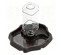 Tortoise Water Dish | Shatter-Resistant Feeding Waterer - Lizard Food Bowl | for Gecko Snake Turtle Frog Pet Chameleon Terrarium Tank Home