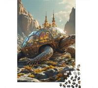 Tortue 1000 Morceaux Papier Écologique Casse-tête Amateurs Puzzle Entraînement Cérébral Divertissement Weekend Domicile Loisirs Maison 70x50cm/1000pcs