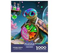Tortue 1000 Pièces Puzzle Animaux pour Enfants À Partir De 14 Ans, Défi Jouets, Cadeau d'anniversaire, Jeu Éducatif, Qualité Premium 70x50cm/1000pcs
