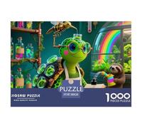 Tortue 1000 Pièces Puzzles Animaux pour Adultes, Défi Jouets, Cadeau, Stimulant, Jeux Éducatif, Qualité Premium 38x26cm/1000pcs