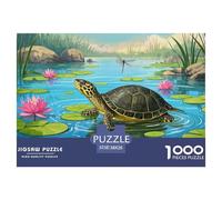 Tortue à col latéral Africaine 1000 Piece Jigsaw Puzzle for Adults Family Challenge Toys Stress Relief Puzzle Exercise The Memory of The Brain for The Whole for Women, Gifts for Me