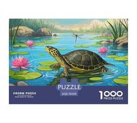 Tortue à col latéral Africaine 1000 Piece Jigsaw Puzzle for Adults Family Challenge Toys Stress Relief Puzzle Cultivate The Spirit of Teamwork for Family Decorations 70x50cm/1000pcs