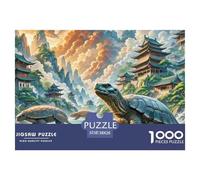 Tortue à Coquille Douce Perching sur Bois pourri 1000 Pièces Puzzle Animaux pour Adultes, Défi Jouets, Cadeau d'anniversaire, Jeux Éducatif, Qualité Premium 38x26cm/1000pcs