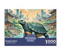 Tortue à Coquille Douce Perching sur Bois pourri 1000 Pièces Puzzle Animaux pour Adultes Enfants, Défi Jouets, Cadeau, Jouet pour Enfant, Jeux Éducatif, Qualité Premium 38x26cm/1000pcs