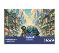 Tortue à Coquille Douce Perching sur Bois pourri 1000 Pièces Puzzle Animaux pour Adultes Enfants, Défi Jouets, Cadeau, Stimulant,Qualité Premium 38x26cm/1000pcs