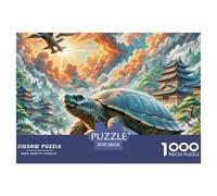 Tortue à Coquille Douce Perching sur Bois pourri 1000 Pièces Puzzles Animaux pour Adultes, Défi Jouets, Cadeau, Jouet pour Enfant, Jeux Éducatif, Qualité Premium 38x26cm/1000pcs