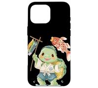 Tortue Amusante dans la célébration Traditionnelle de l'été Coque pour iPhone 16 Pro Max