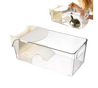 Tortue - Aquarium multifonctionnel transparent avec plate-forme de dock se prélasser | Terrarium de reptile pour petits animaux de compagnie comme le crabe ermite de grenouille tortue qui l'a