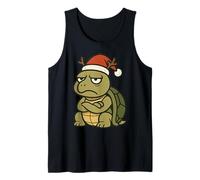 Tortue avec Bonnet Pointu de Noël Débardeur