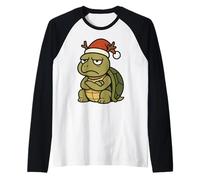 Tortue avec Bonnet Pointu de Noël Manche Raglan