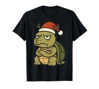 Tortue avec Bonnet Pointu de Noël T-Shirt