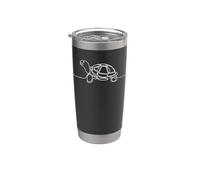 Tortue boite Linéaire Passionné Reptiles Gobelet isotherme en acier inoxydable double paroi