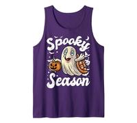 Tortue Boo Ghost Trick Or Treat Halloween Costume Débardeur, Homme, Violet, M