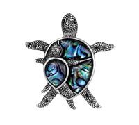 Tortue claire Pin Alliage Matériaux Tendance Accessoire pour Sacs à Vêtements Idée Cadeau Amusante pour Amis, Famille Tortues de Dessin animé Broche, taille unique, Comme décrit