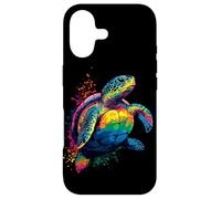 Tortue Coloré Popart Arc-en-Ciel Reptile Douceur des Tortues Coque pour iPhone 17