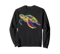 Tortue Coloré Popart Arc-en-ciel Reptile Douceur des Tortues Sweatshirt