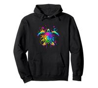Tortue colorée et vibrante Sweat à Capuche