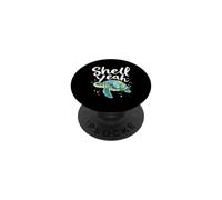 Tortue colorée Shell Yeah pour Les Amateurs de l'océan PopSockets PopGrip Adhésif