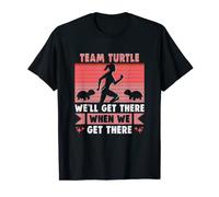 Tortue de l'équipe nous y arriverons Coureur de marathon T-Shirt