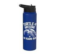 Tortue de mer 14e anniversaire 14 ans Stainless Steel Insulated Water Bottle