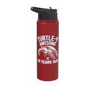 Tortue de mer 14e anniversaire 14 ans Stainless Steel Insulated Water Bottle