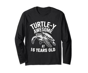 Tortue de mer 16e Anniversaire 16 Ans Manche Longue
