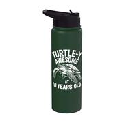 Tortue de mer 16e anniversaire 16 ans Stainless Steel Insulated Water Bottle