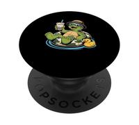 Tortue de Mer Boba Perle Thé au Lait Tortues PopSockets PopGrip Adhésif