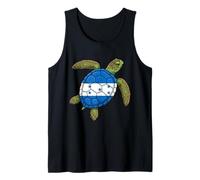 Tortue de mer Drapeau Honduras Coquillage Débardeur