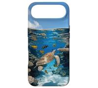 Tortue de mer et Poissons tropicaux : Illustration sous-Marine au Toucher réaliste Coque pour iPhone Air