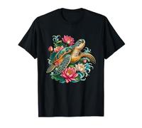 Tortue de mer, Fleur de Lotus, Esprit océan, méditation T-Shirt