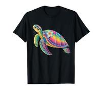 Tortue de mer hawaïenne tie dye hawaïenne vacances plage été T-Shirt