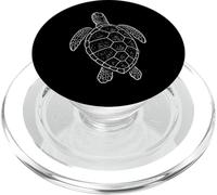 Tortue De Mer Illustration Biologiste Marin PopSockets PopGrip pour MagSafe