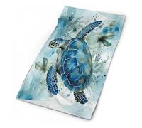 Tortue De Mer - Imprimé Bleu Bandeaux 26X30Cm Séchage Rapide Tube Bandeaux Respirant Écharpe Demi-Visage pour Moto Jogging Course À Pied