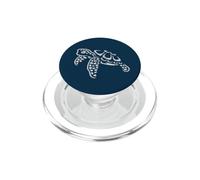 Tortue de mer Mignonne Qui nage PopSockets PopGrip pour MagSafe