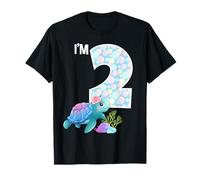 Tortue de mer pour 2ème anniversaire avec inscription « I'm 2 Ocean » T-Shirt